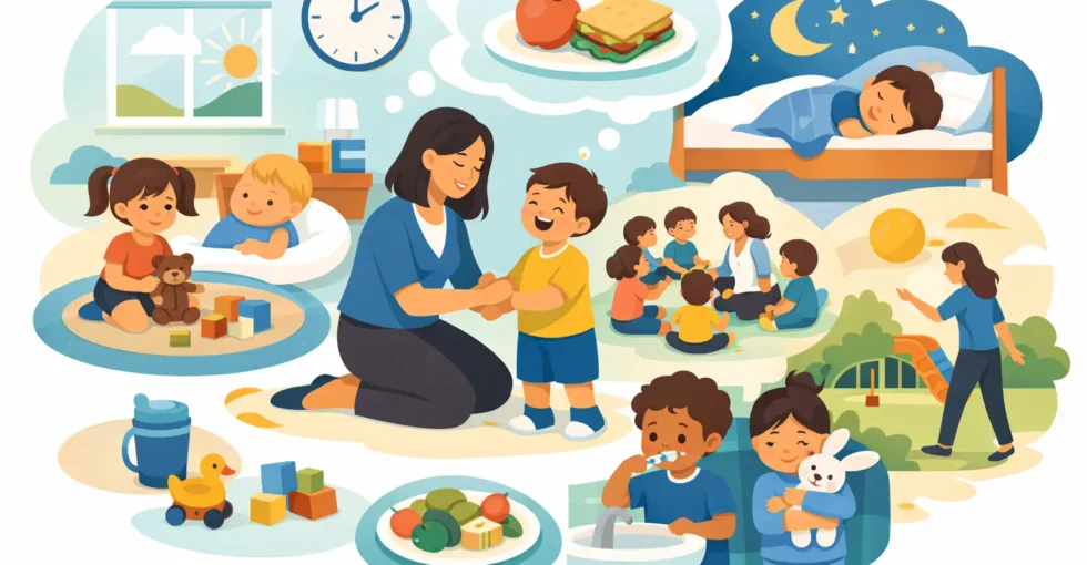 A Full Day Childcare Routine for Happy Children