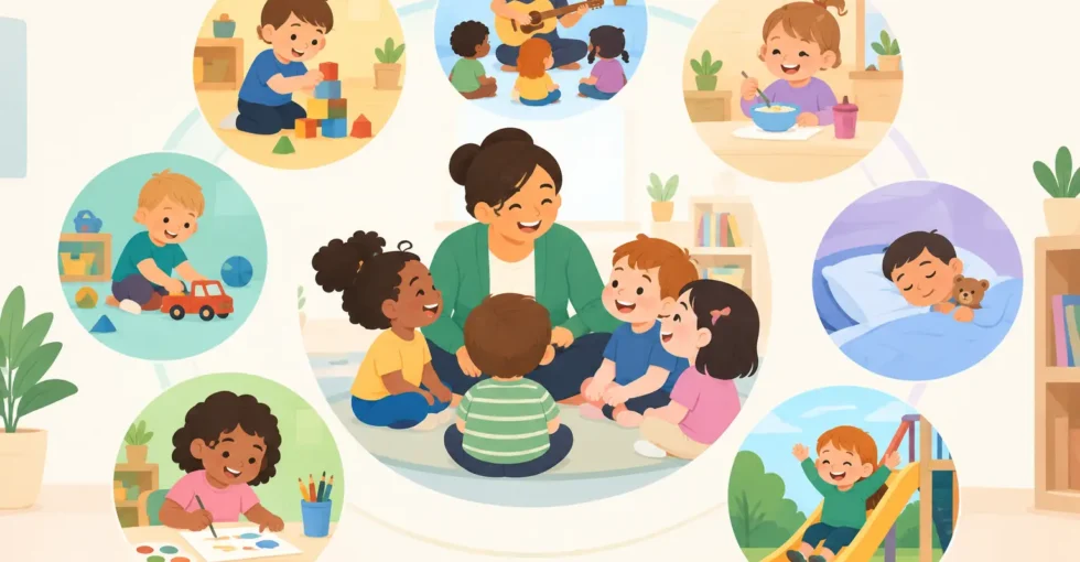 Example Nursery Daily Schedule for Happy Days